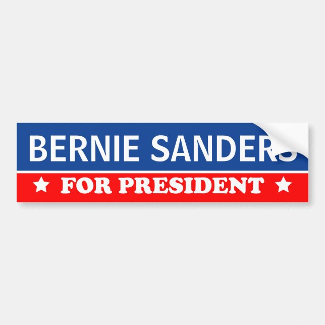 Bernie-Sandpapierschleifmaschinen für Präsidenten Autoaufkleber (Vorne)
