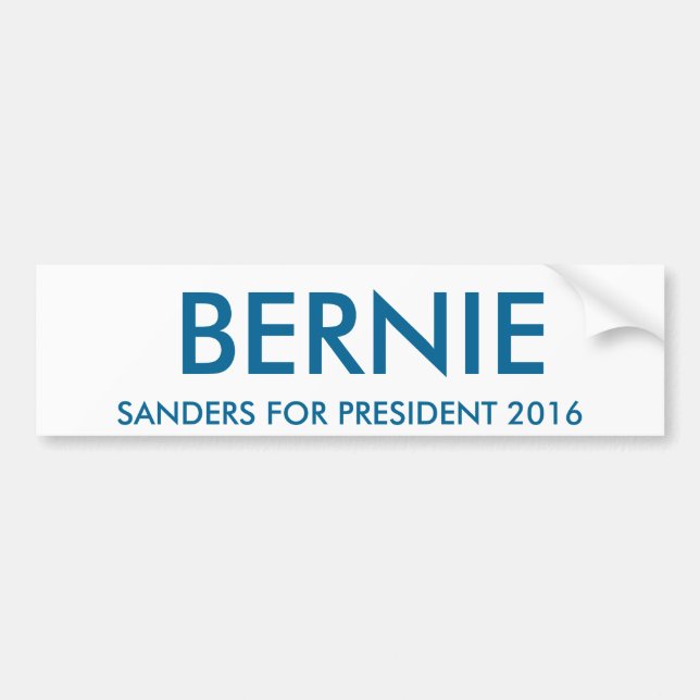 Bernie-Sandpapierschleifmaschinen für Präsidenten Autoaufkleber (Vorne)