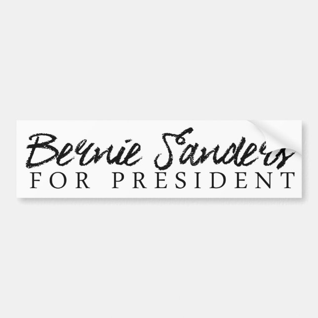 Bernie-Sandpapierschleifmaschinen für Präsidenten Autoaufkleber (Vorne)