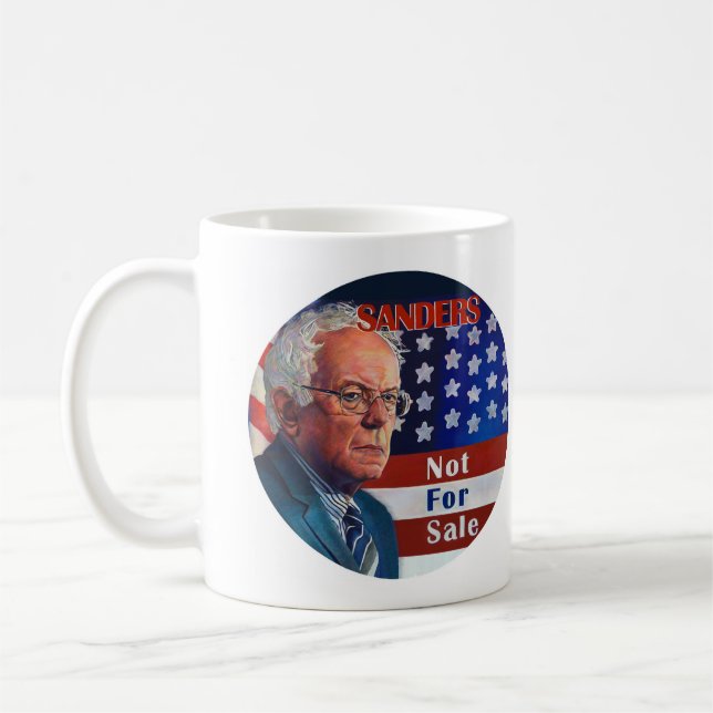Bernie-Sandpapierschleifmaschinen für Präsidenten Kaffeetasse (Links)