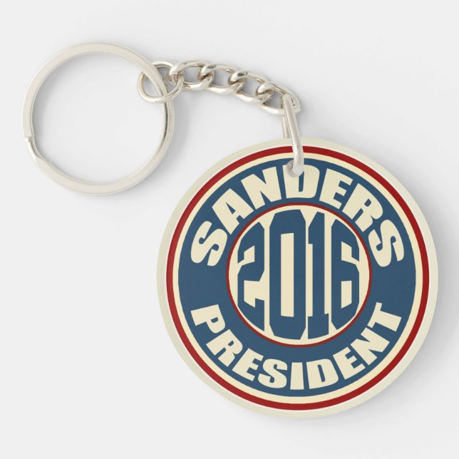 Bernie-Sandpapierschleifmaschinen für Präsidenten Schlüsselanhänger (Vorderseite)