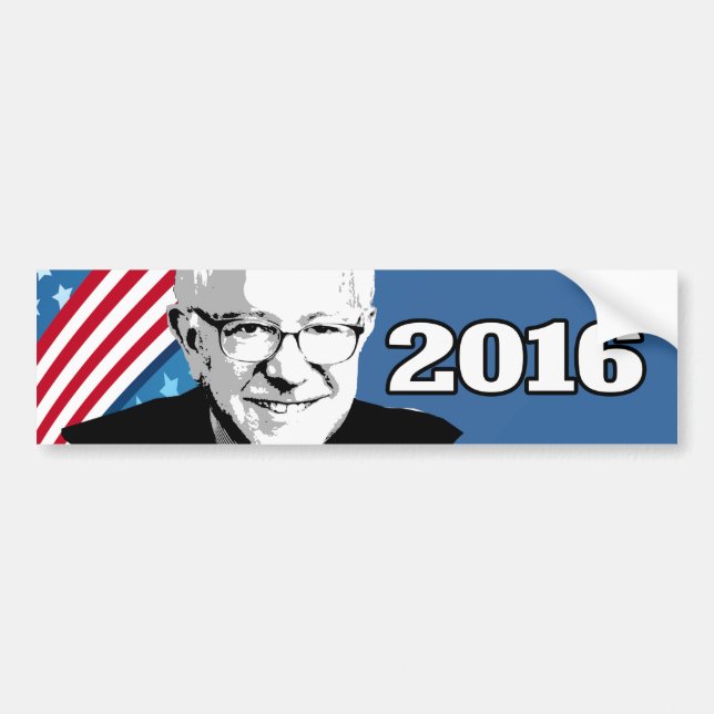 BERNIE-SANDPAPIERSCHLEIFMASCHINEN Kandidat 2016 Autoaufkleber (Vorne)