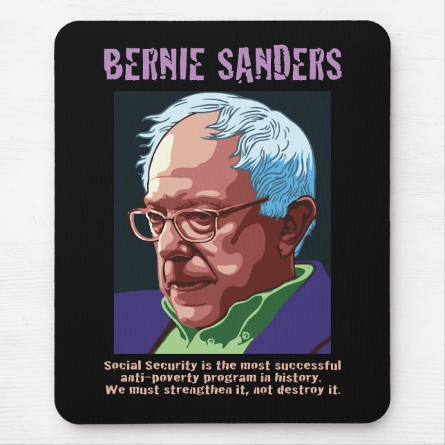 Bernie-Sandpapierschleifmaschinen Mousepad (Vorne)