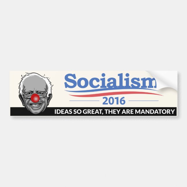 Bernie-Sandpapierschleifmaschinen - Sozialismus Autoaufkleber (Vorne)
