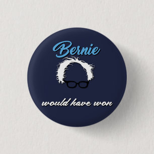 Bernie-Sandpapierschleifmaschinen würden lustigen Button