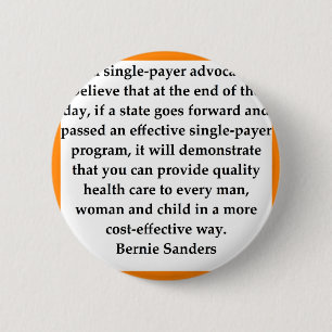Bernie-Sandpapierschleifmaschinezitat Button