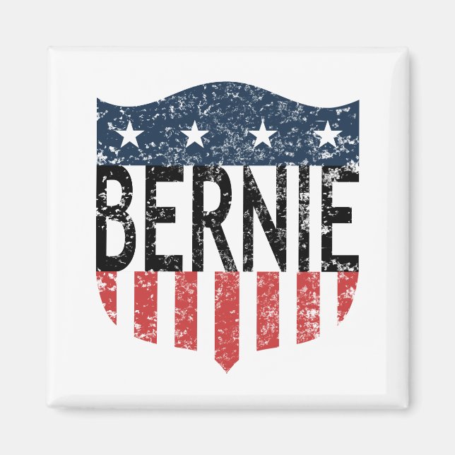 BERNIE US Flagge Magnet (Vorne)