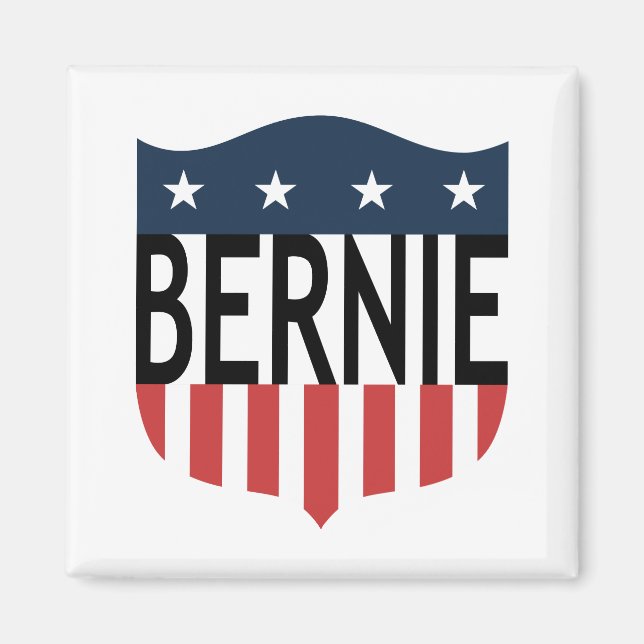 BERNIE US Flagge Magnet (Vorne)