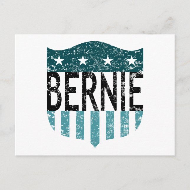 BERNIE US Flagge Postkarte (Vorderseite)