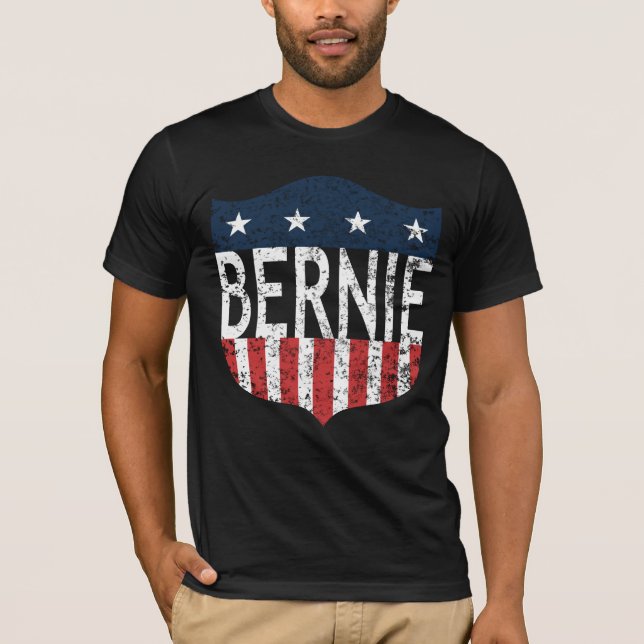 BERNIE US Flagge T-Shirt (Vorderseite)