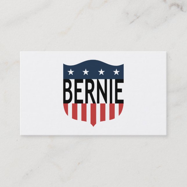 BERNIE US Flagge Visitenkarte (Vorderseite)
