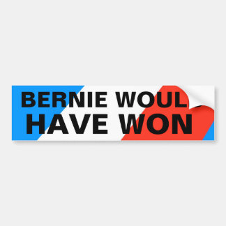 BERNIE WÜRDE GEWONNEN HABEN AUTOAUFKLEBER
