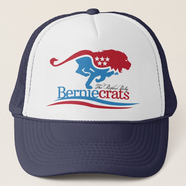 Berniecrats - casquette de camionneur de logo (Devant)