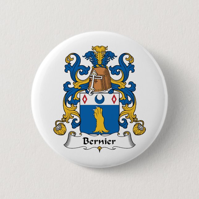 Bernier Familienwappen Button (Vorderseite)