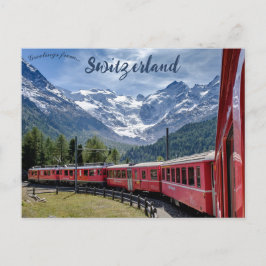 Bernina Express Schweiz Postkarte