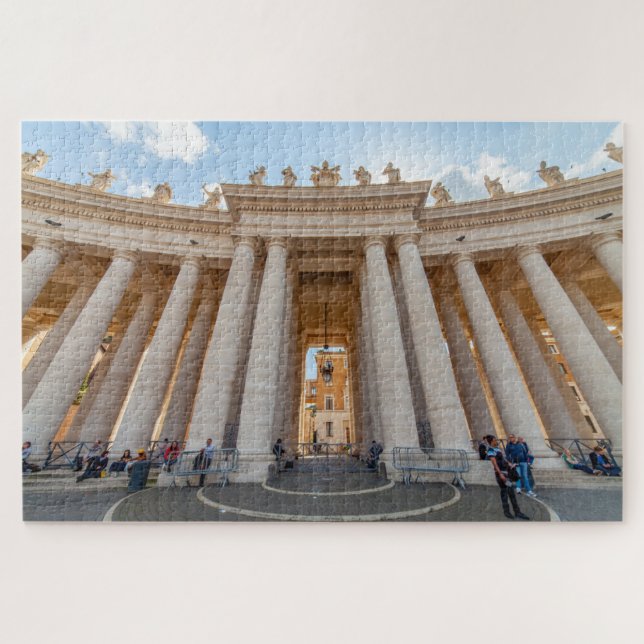 Bernini Kolonnade, St. Peter Platz, Rom, Italien (Horizontal)