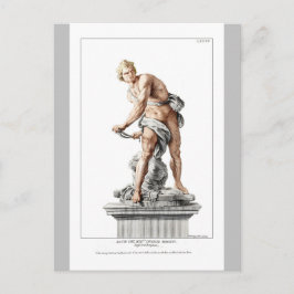Berninis David in einer Gravur von Nicolas Dorigny Postkarte