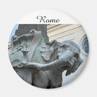 Berninis Elefant und Obelisk - Rom Italien Magnet