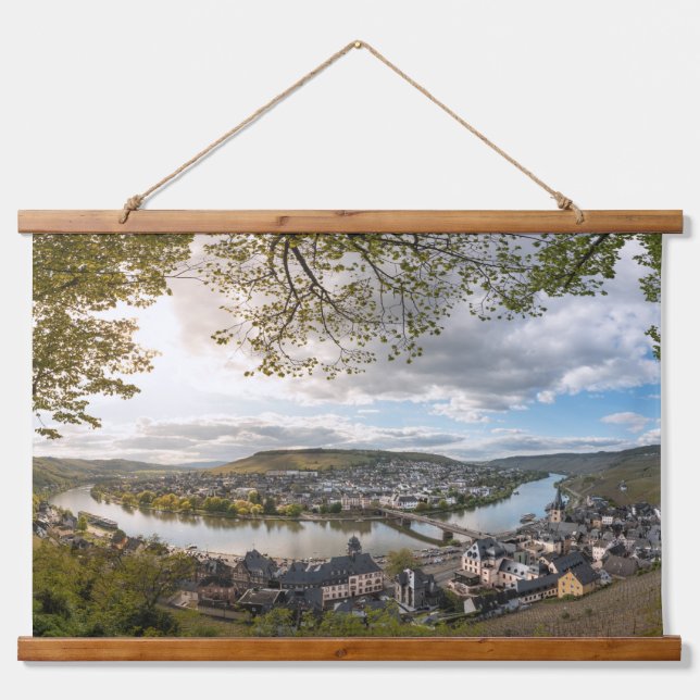 Bernkastel-Kues Deutschland Wandteppich Mit Holzrahmen (Vorne)
