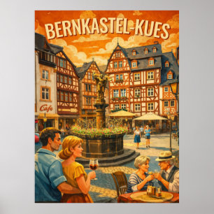 Bernkastel-Kues Voyage Art déco vintage