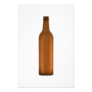 Bernstein Glasflasche Illustration Fotodruck
