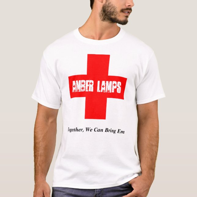 Bernsteinfarbiger Lampen-T - Shirt (Vorderseite)