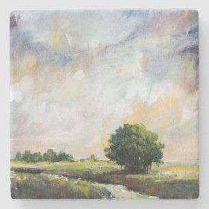 Bernsteinfarbiges Glühen II Steinuntersetzer