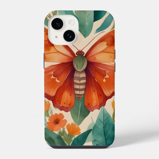 Bernsteinflügel iPhone 14 Hülle (Rückseite)