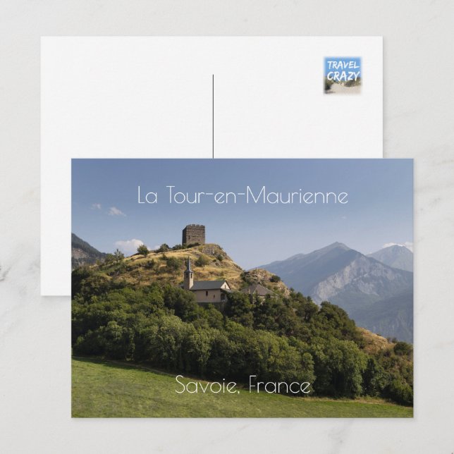 Berolds Tower, La Tour-en-Maurienne, Frankreich Postkarte (Vorne/Hinten)