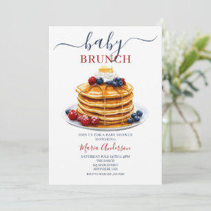 Berries Baby Brunch Babydusche Einladung