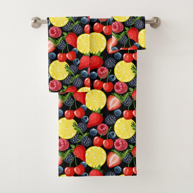 Berries & Citrus Bliss Badhandtuch Set (Insitu)