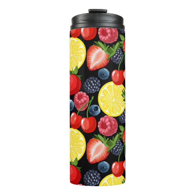 Berries & Citrus Slices Thermosbecher (Vorderseite)