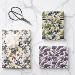 Berries Collection: Huckleberry Haven Geschenkpapier Set