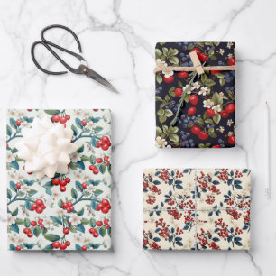 Berries Collection: LingonBerry Lullaby Geschenkpapier Set