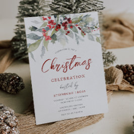 Berries Greenery Corporate Office Weihnachts-Party Einladung