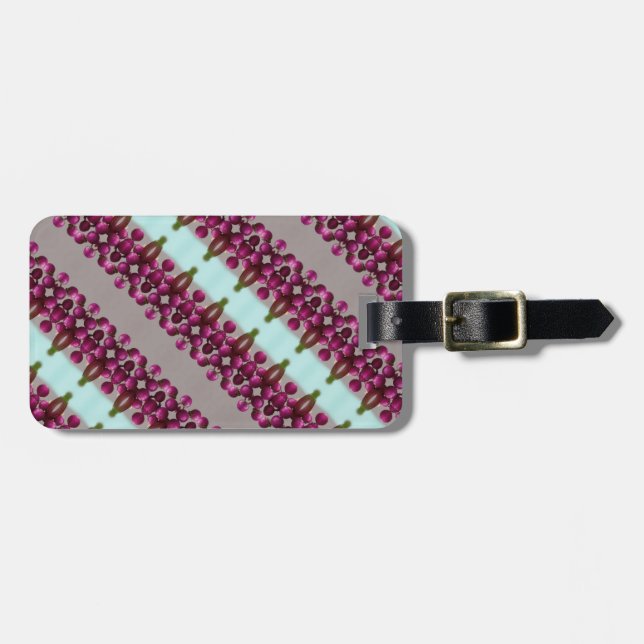 Berries Ikat 2 Gepäckanhänger (Vorderseite horizontal)
