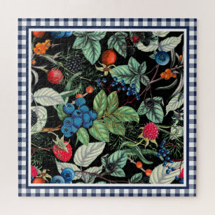Berries Medley on Country Gingham