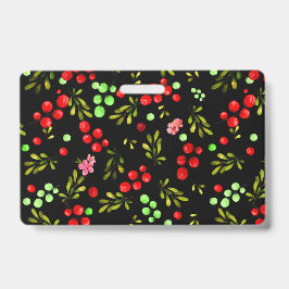 Berries Pattern Ausweis