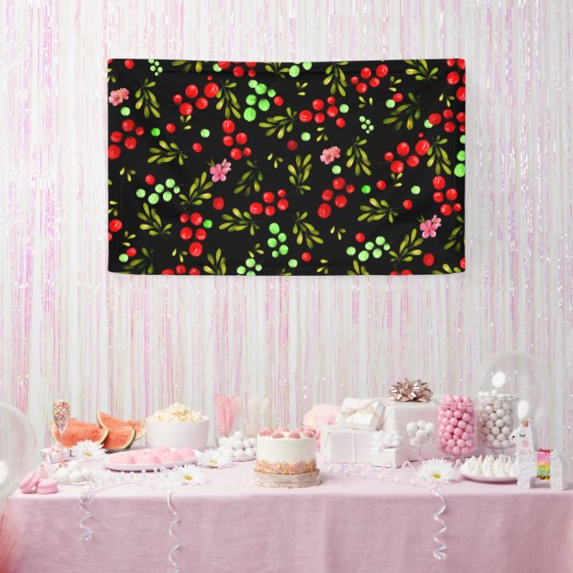 Berries Pattern Banner (Party)
