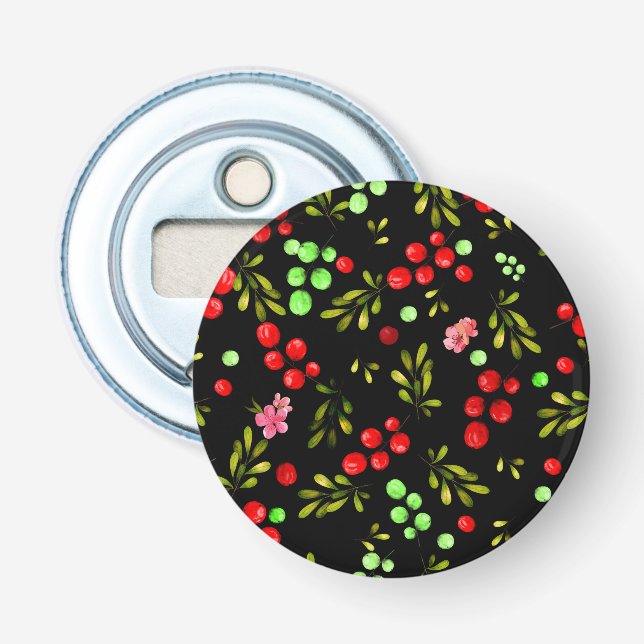 Berries Pattern Flaschenöffner (Vorderseite)