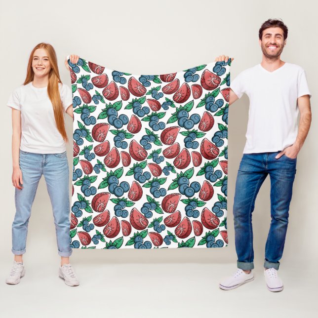 Berries Pattern Fleecedecke (Beispiel)