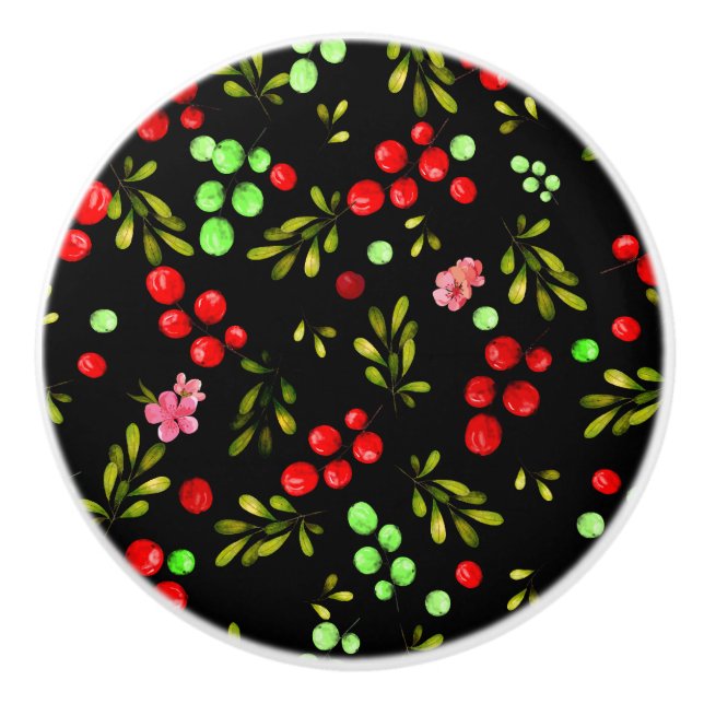 Berries Pattern Keramikknauf (Vorderseite)
