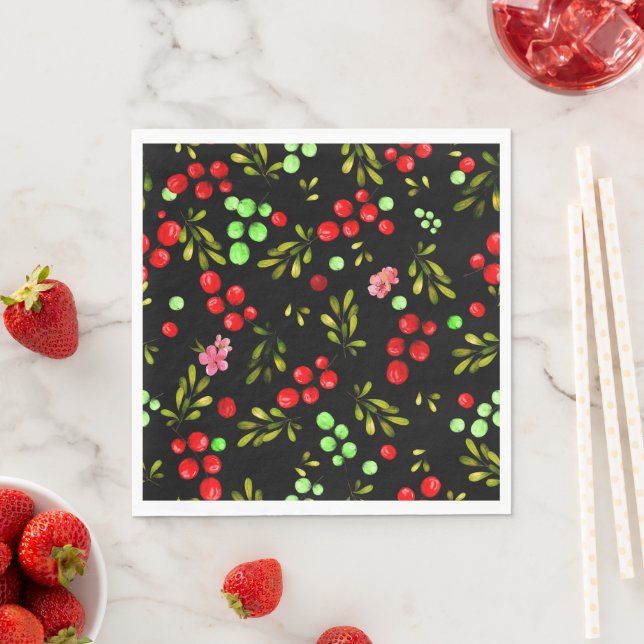 Berries Pattern Serviette (Beispiel)