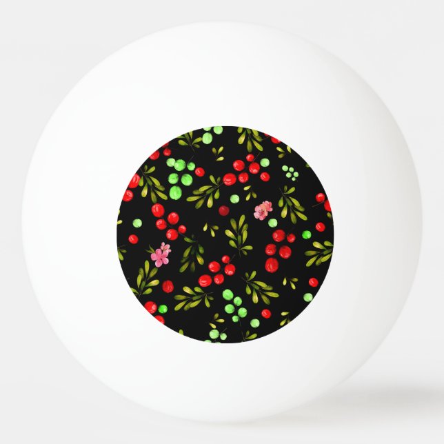 Berries Pattern Tischtennisball (Vorderseite)