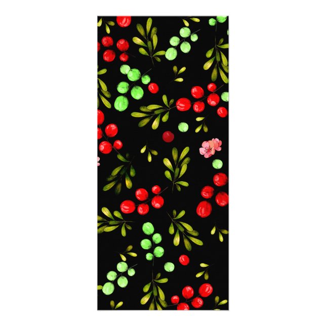 Berries Pattern Werbekarte (Vorne)