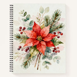 Berries Watercolor Floral Notebook Notizbuch