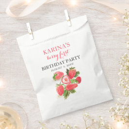 Berry 1. Geburtstag Party Erdbeerobst Sommer Geschenktütchen
