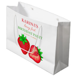 Berry 1. Geburtstagsfeier Erdbeere Sommer Große Geschenktüte