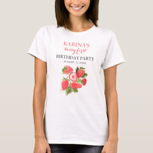 Berry 1. Geburtstagsfeier Erdbeere Sommer T-Shirt