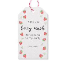 Berry 1er anniversaire | étiquette cadeau de remer